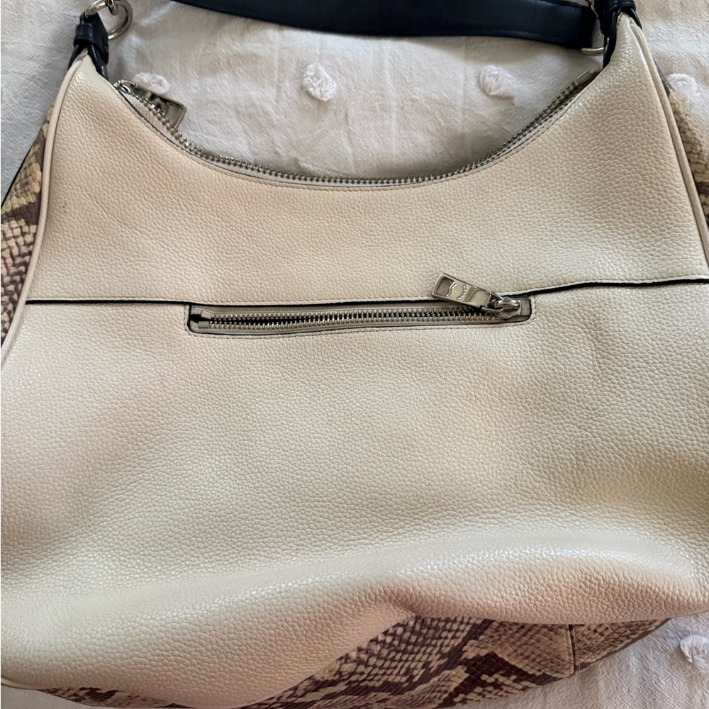 Coach Cream and Tan Hobo Bag - Picture 4 of 6